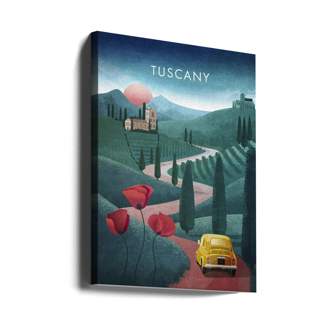 Tuscany Text Art by Emel Tunaboylu | Inspirational Travel Words, Large Canvas Wall Art Print | Artsy Earth