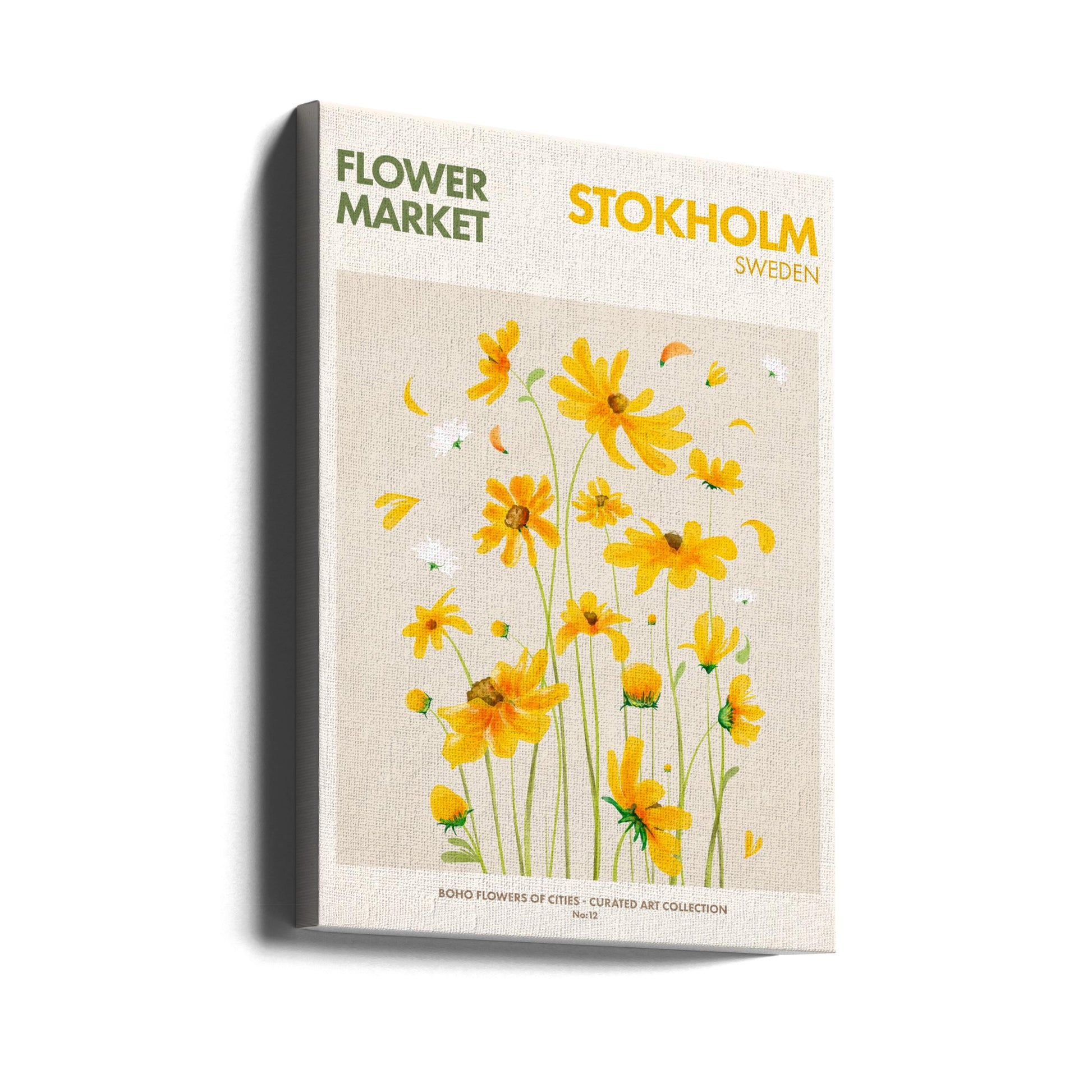 Stockholm Flower Market by Emel Tunaboylu | Fresh Floral Botanical, Large Canvas Wall Art Print | Artsy Earth