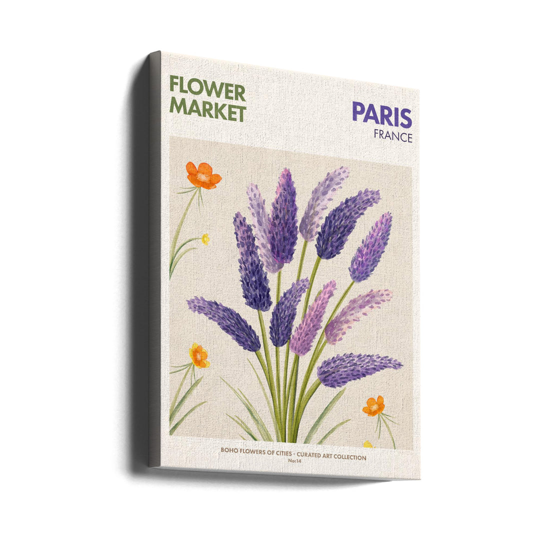 Paris Flower Market by Emel Tunaboylu | French Floral Botanical, Large Canvas Wall Art Print | Artsy Earth