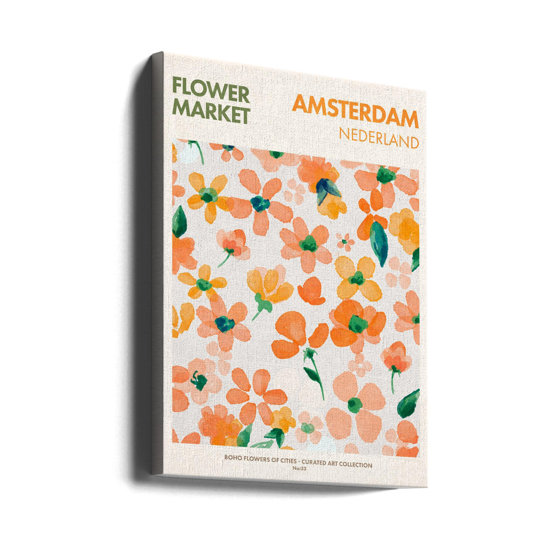 Amsterdam Flower Market by Emel Tunaboylu | Colorful Floral Botanical, Large Canvas Wall Art Print | Artsy Earth