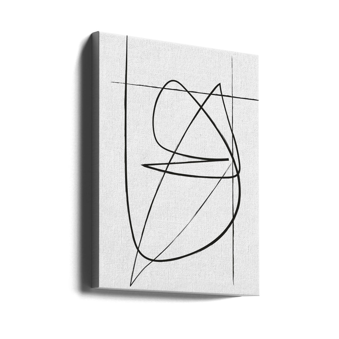 Off White Lines by Oju Design | Black And White Line Drawing, Large Canvas Wall Art Print | Artsy Earth