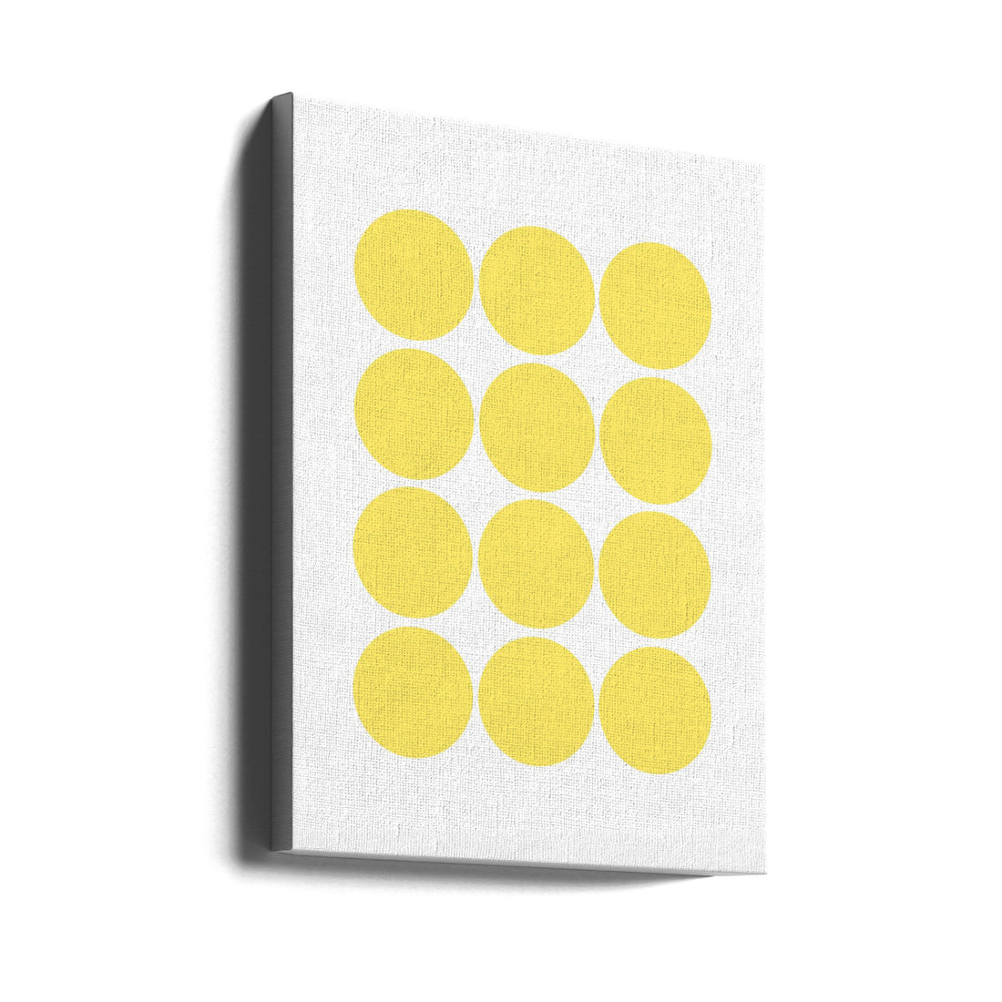 Circles Yellow by Oju Design | Geometric Circle Pattern, Large Canvas Wall Art Print | Artsy Earth