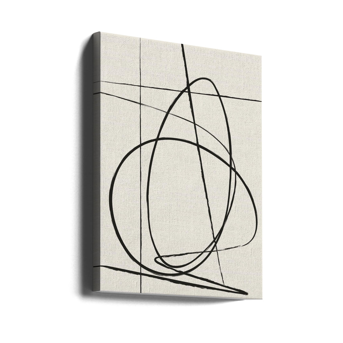 Beige Lines by Oju Design | Abstract Line Drawing, Large Canvas Wall Art Print | Artsy Earth