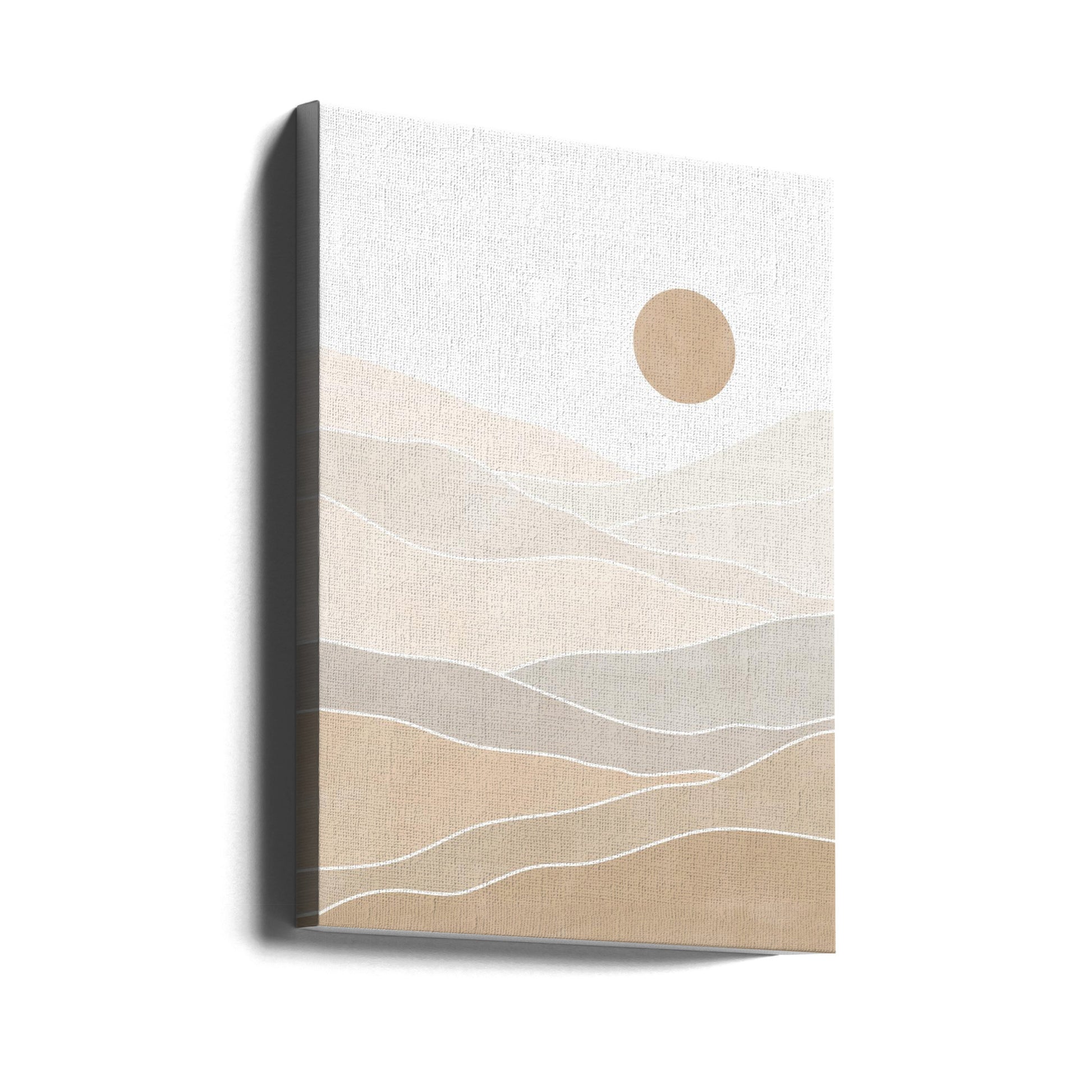 Abstract Beige Landscape by Elena Ristova | Minimalist Nature Art, Large Canvas Wall Art Print | Artsy Earth