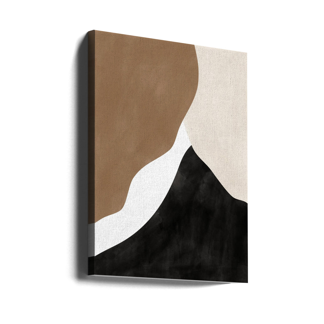 Abstract Beige and Brown Art by Elena Ristova | Minimal Abstract Painting, Large Canvas Wall Art Print | Artsy Earth