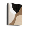 Abstract Beige and Brown Art by Elena Ristova | Minimal Japanese Abstract, Large Canvas Wall Art Print | Artsy Earth