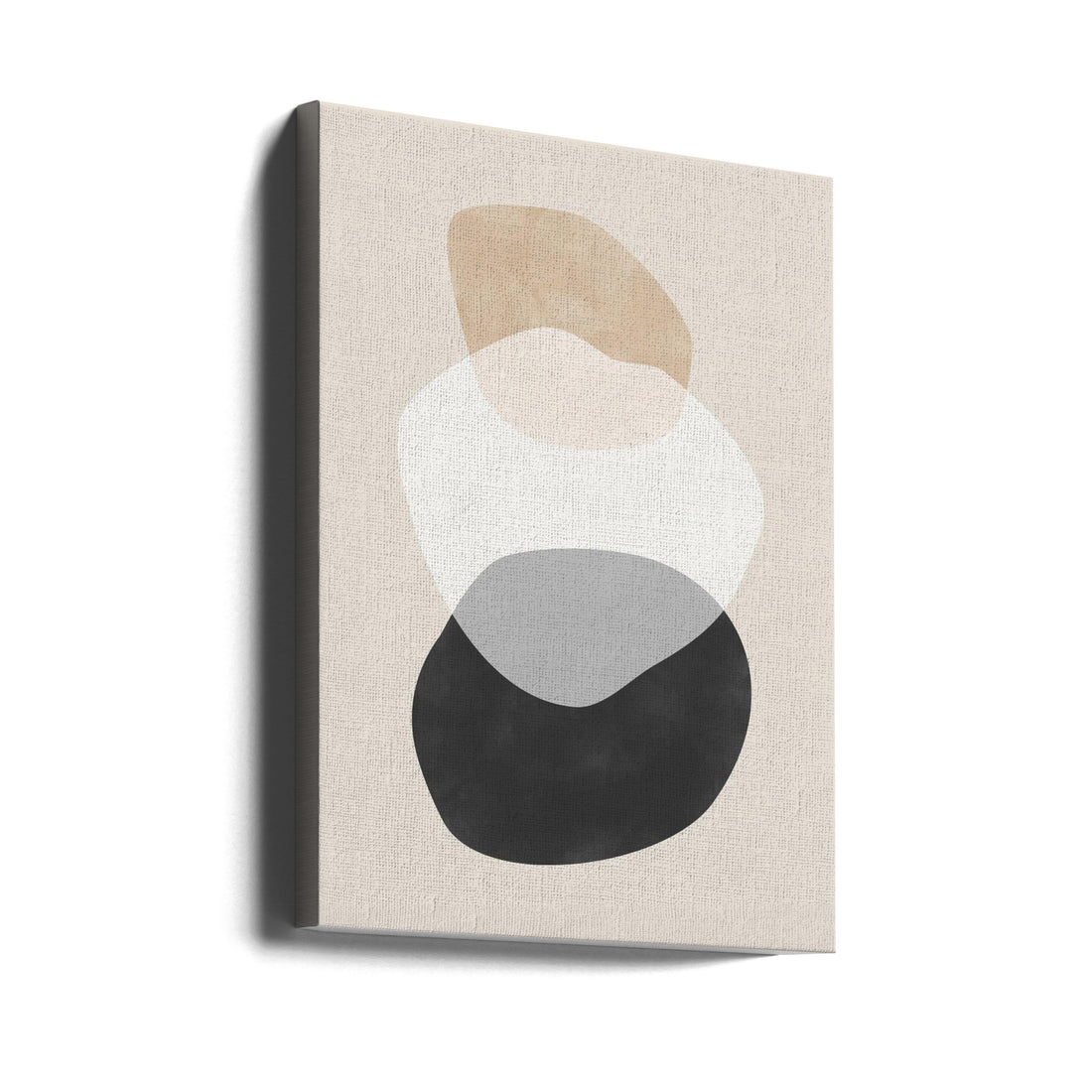 Beige Boho Shapes by Elena Ristova | Minimal Abstract Art, Large Canvas Wall Art Print | Artsy Earth