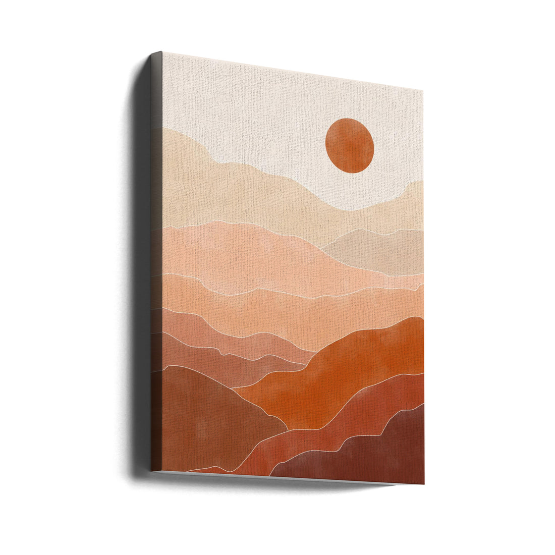 Abstract Peach Art by Elena Ristova | Peaceful Abstract Pattern, Large Canvas Wall Art Print | Artsy Earth