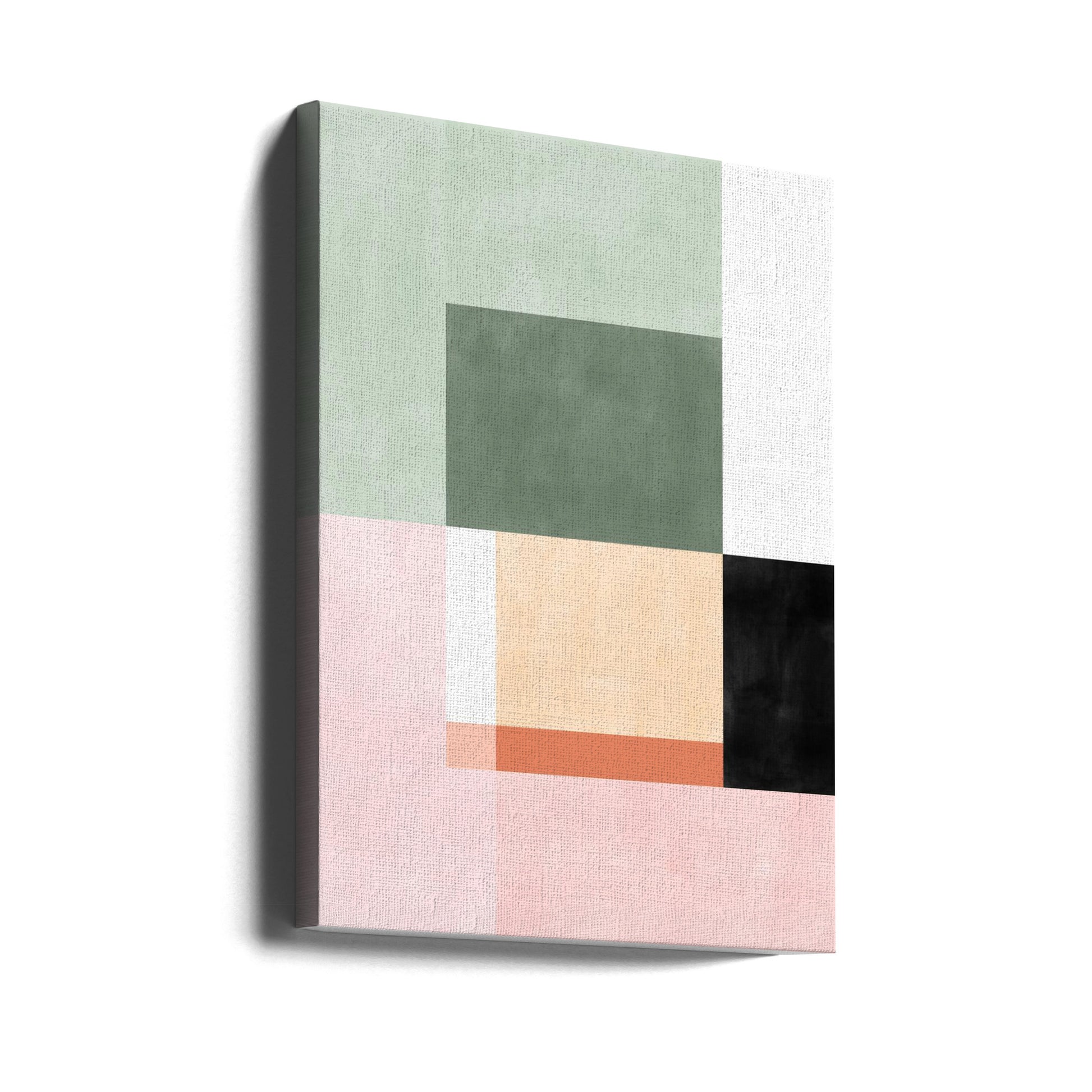 Pastel Abstract Art by Elena Ristova | Geometric Pattern Design, Large Canvas Wall Art Print | Artsy Earth