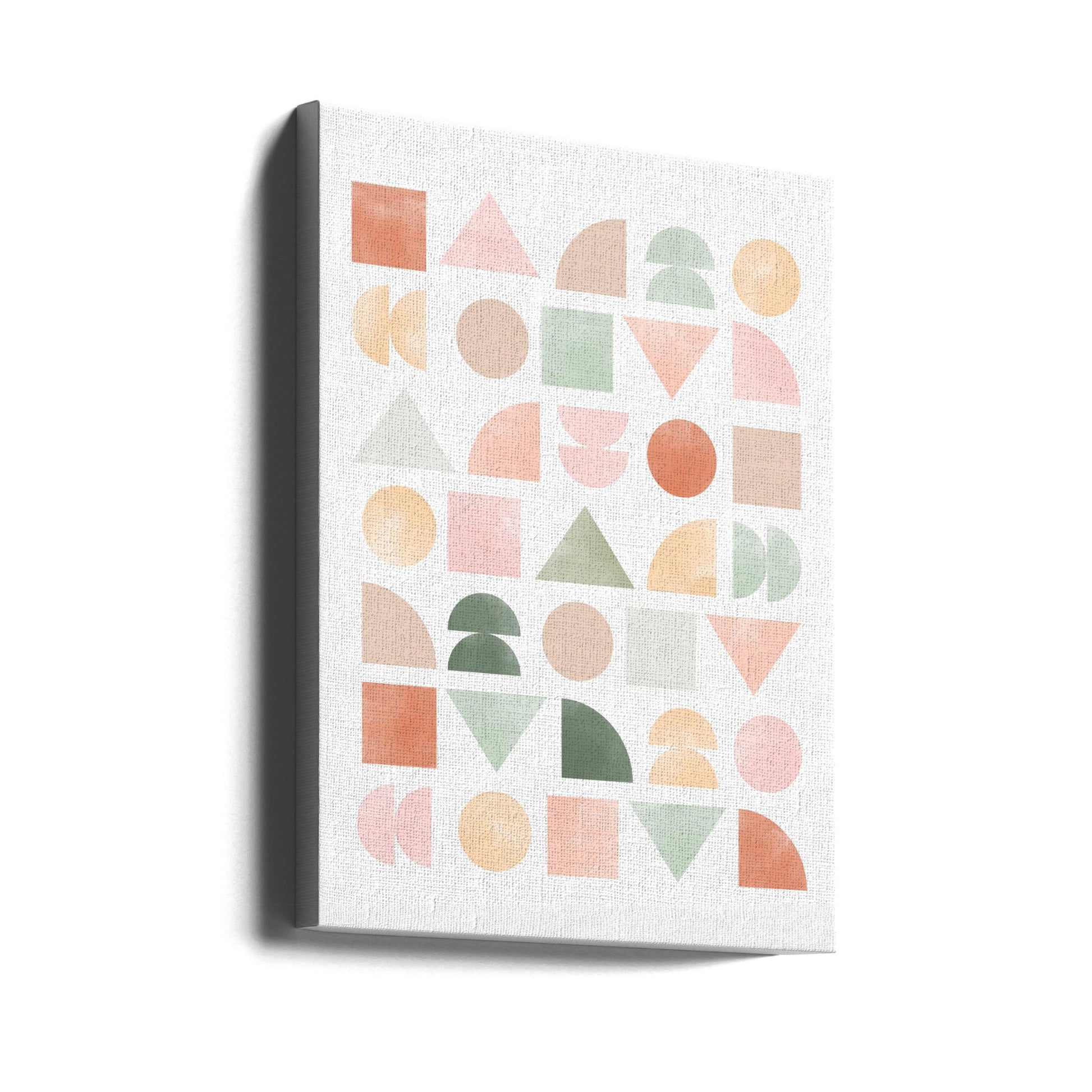 Pastel Geometric Art by Elena Ristova | Abstract Geometric Pattern, Large Canvas Wall Art Print | Artsy Earth