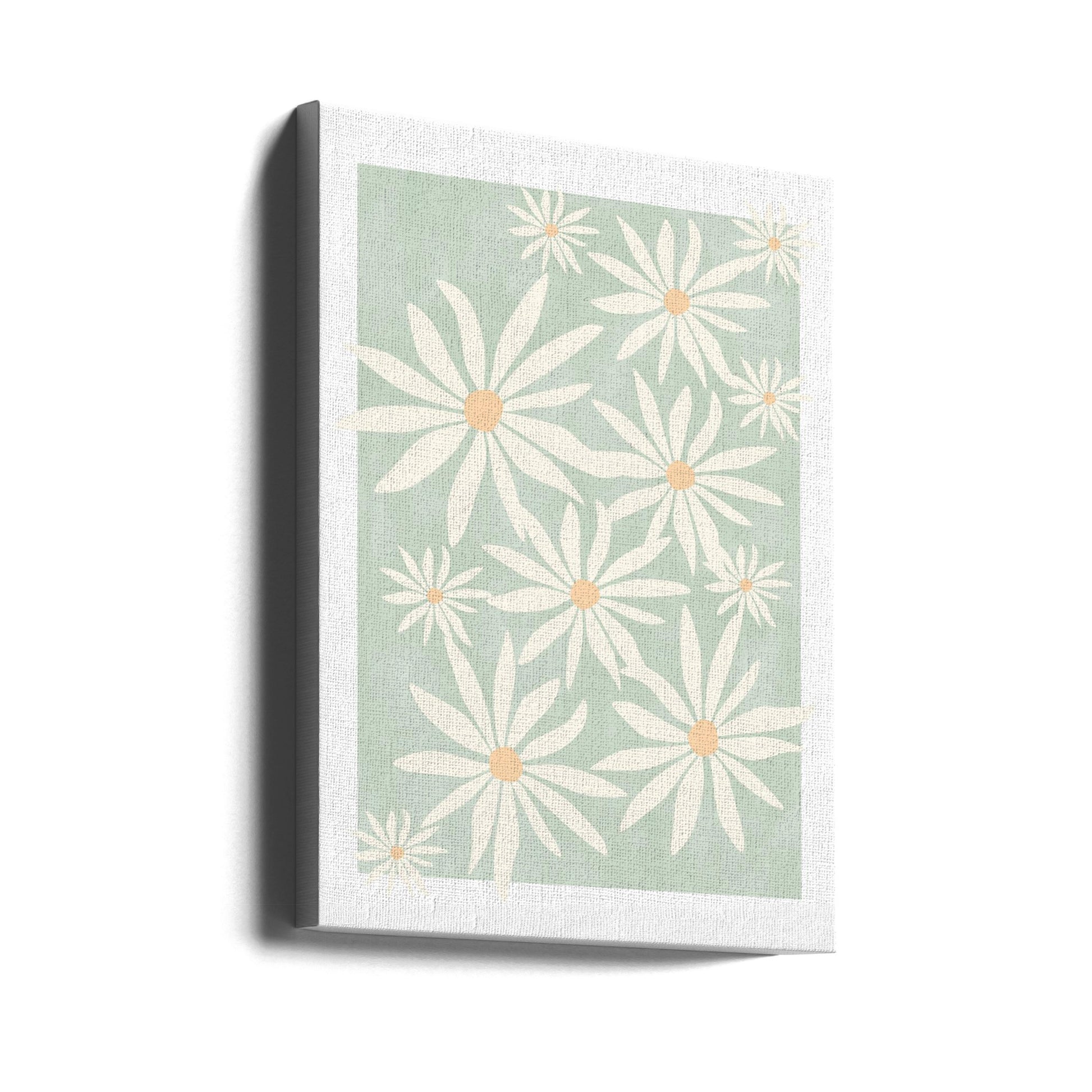 Green Floral Pattern by Elena Ristova | Abstract Botanical Surface, Large Canvas Wall Art Print | Artsy Earth