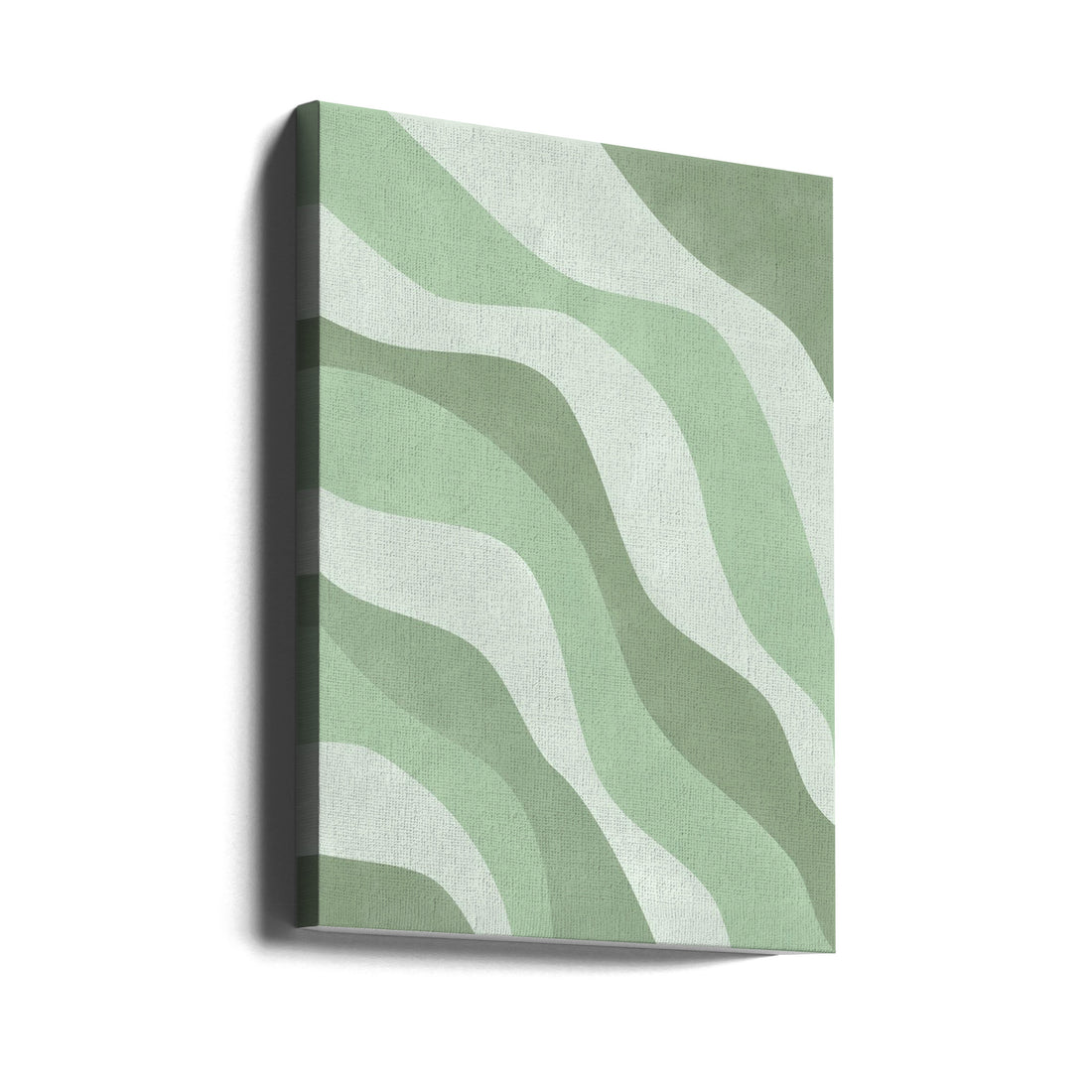 Abstract Green Lines by Elena Ristova | Geometric Pattern Design, Large Canvas Wall Art Print | Artsy Earth