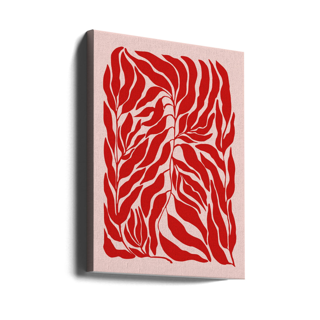 Red Botanical Art by Elena Ristova | Red Abstract Plants, Large Canvas Wall Art Print | Artsy Earth