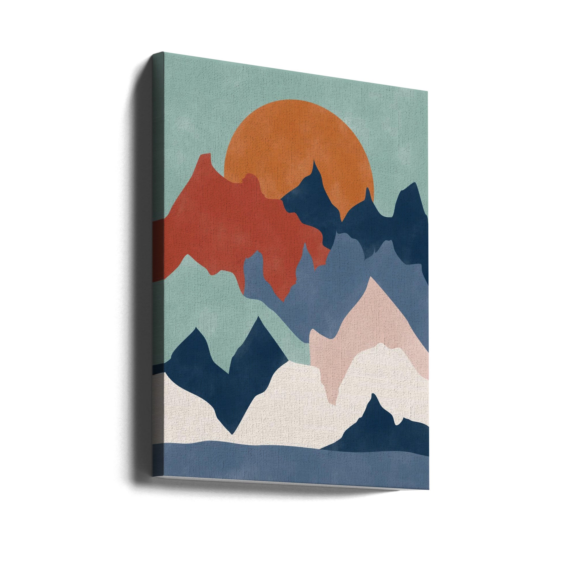 Mountain Colors by Elena Ristova | Abstract Mountain Landscape, Large Canvas Wall Art Print | Artsy Earth