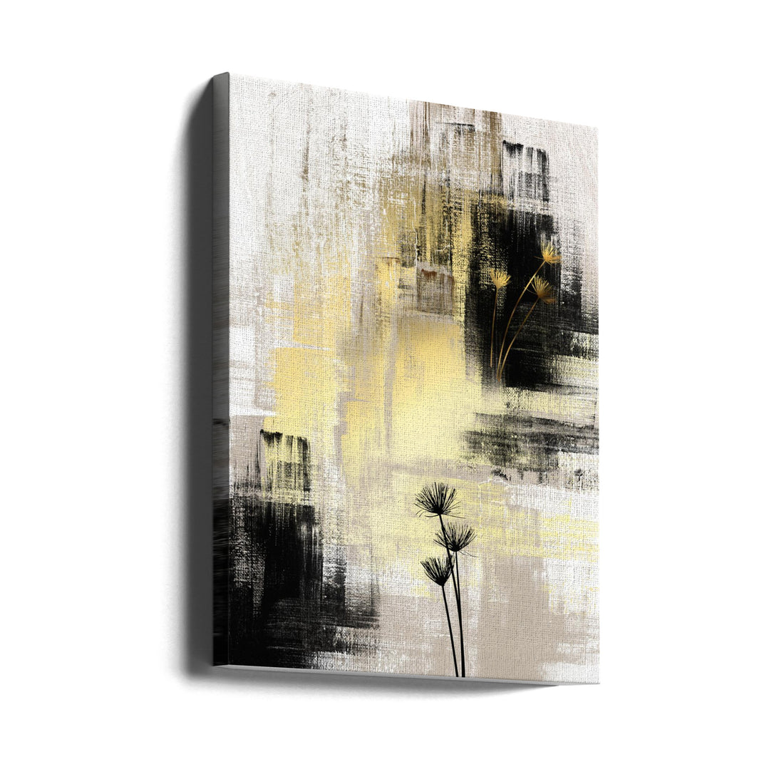 Royal Gold Abstract by Sally Ann Moss | Golden Abstract Painting, Large Canvas Wall Art Print | Artsy Earth