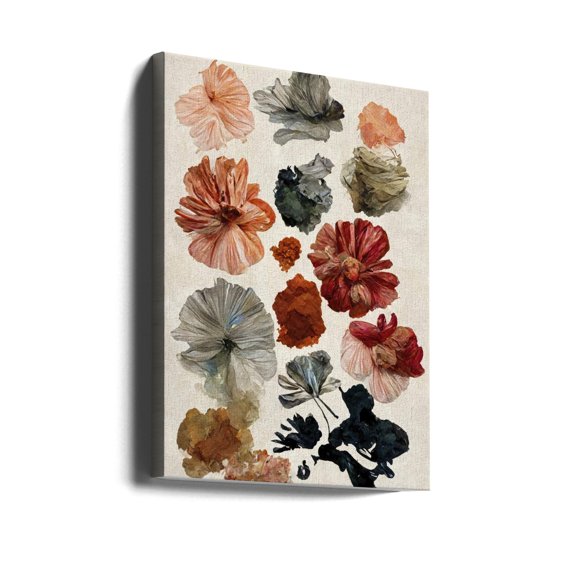 Dry Flower Collection by Treechild | Botanical Still Life, Large Canvas Wall Art Print | Artsy Earth