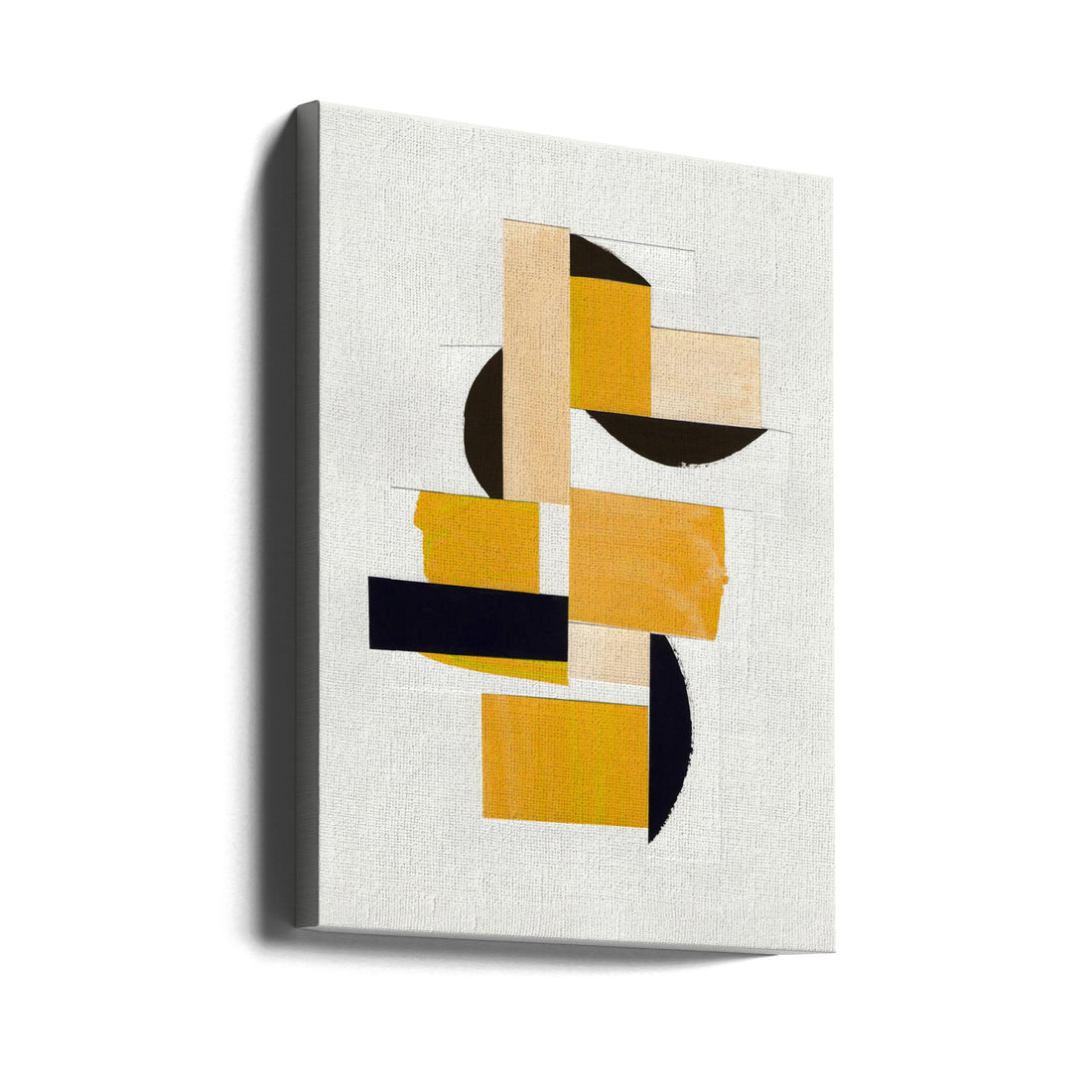 Yellow Abstract Collage by Alisa Galitsyna | Modern Abstract Painting, Large Canvas Wall Art Print | Artsy Earth