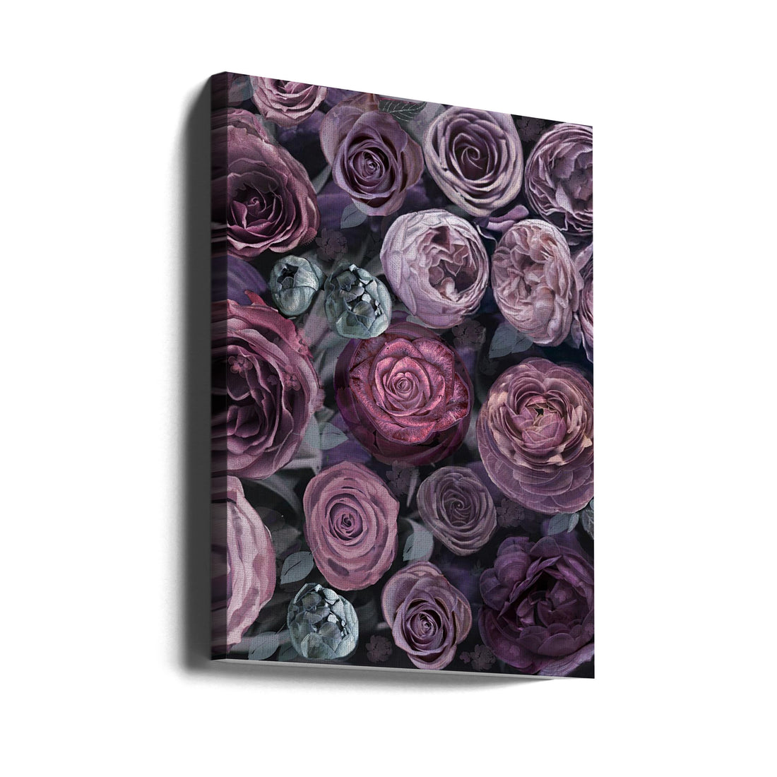 Floral Romance by Giovanna Nicolo | Purple Floral Pattern, Large Canvas Wall Art Print | Artsy Earth