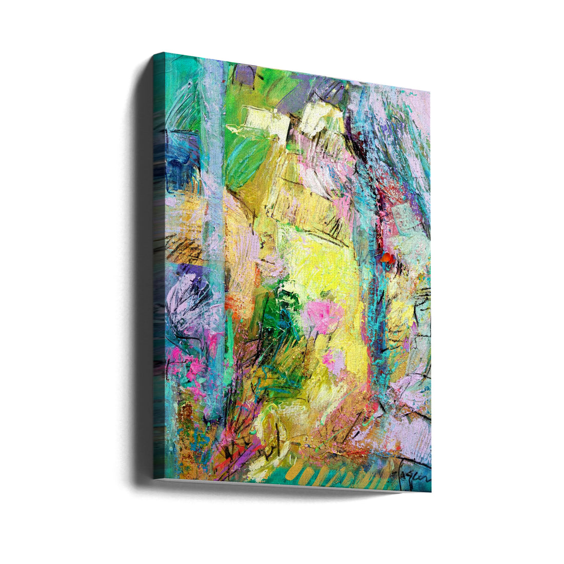 Grace In My Garden by Dorothy Fagan | Abstract Painted Surface, Large Canvas Wall Art Print | Artsy Earth