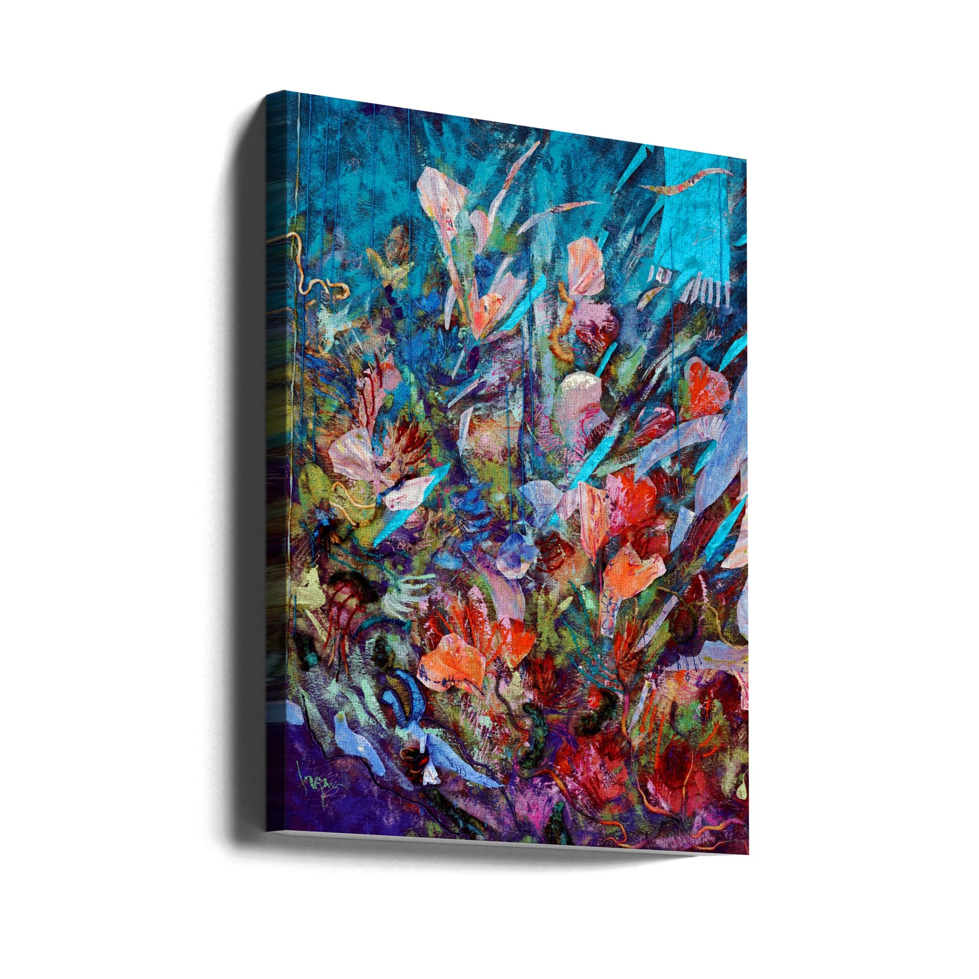 Efflorescence by Dorothy Fagan | Abstract Floral Painting, Large Canvas Wall Art Print | Artsy Earth