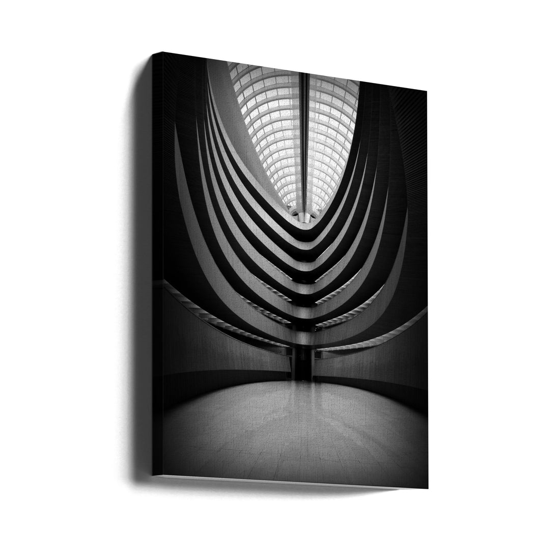 The temple of reading by Jorge Pimenta | Interior Architecture Geometric, Large Canvas Wall Art Print | Artsy Earth