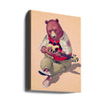 Technical Bear by Pomodorosa | Musical Bear Illustration, Large Canvas Wall Art Print | Artsy Earth