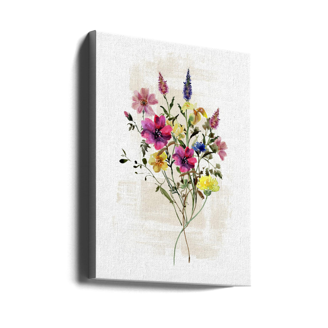 Wild Floral in rich shades by Sally Ann Moss | Botanical Floral Artwork, Large Canvas Wall Art Print | Artsy Earth