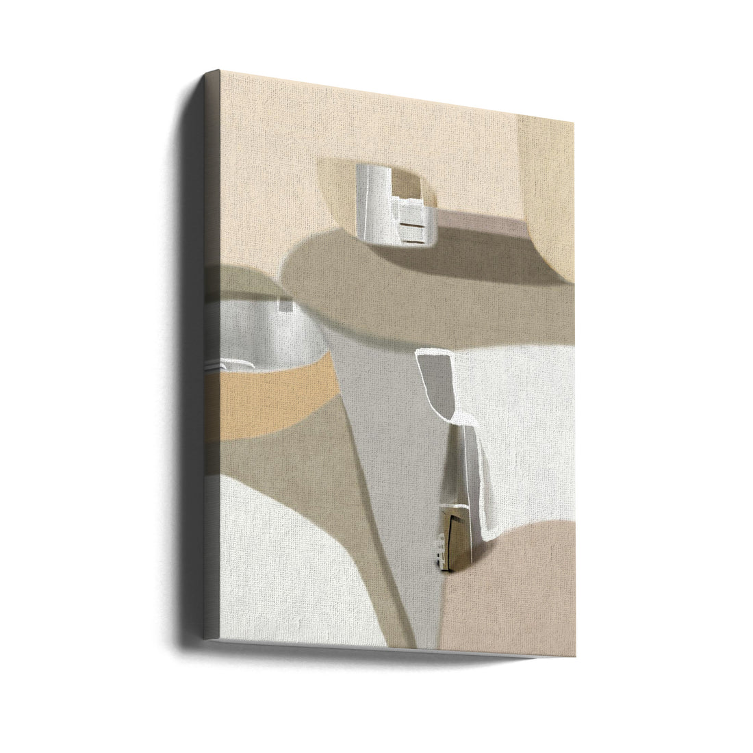 Modern Abstract Forms by Roberto Moro | Geometric Pastel Abstraction, Large Canvas Wall Art Print | Artsy Earth