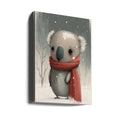 Koala 1 by Bilge Paksoylu | Cute Animal Winter, Large Canvas Wall Art Print | Artsy Earth