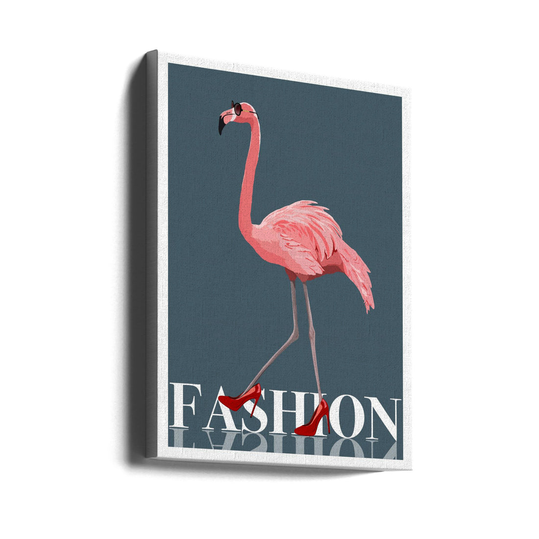 Fashion Flamingo by Bykammille | Female Fashion Model, Large Canvas Wall Art Print | Artsy Earth