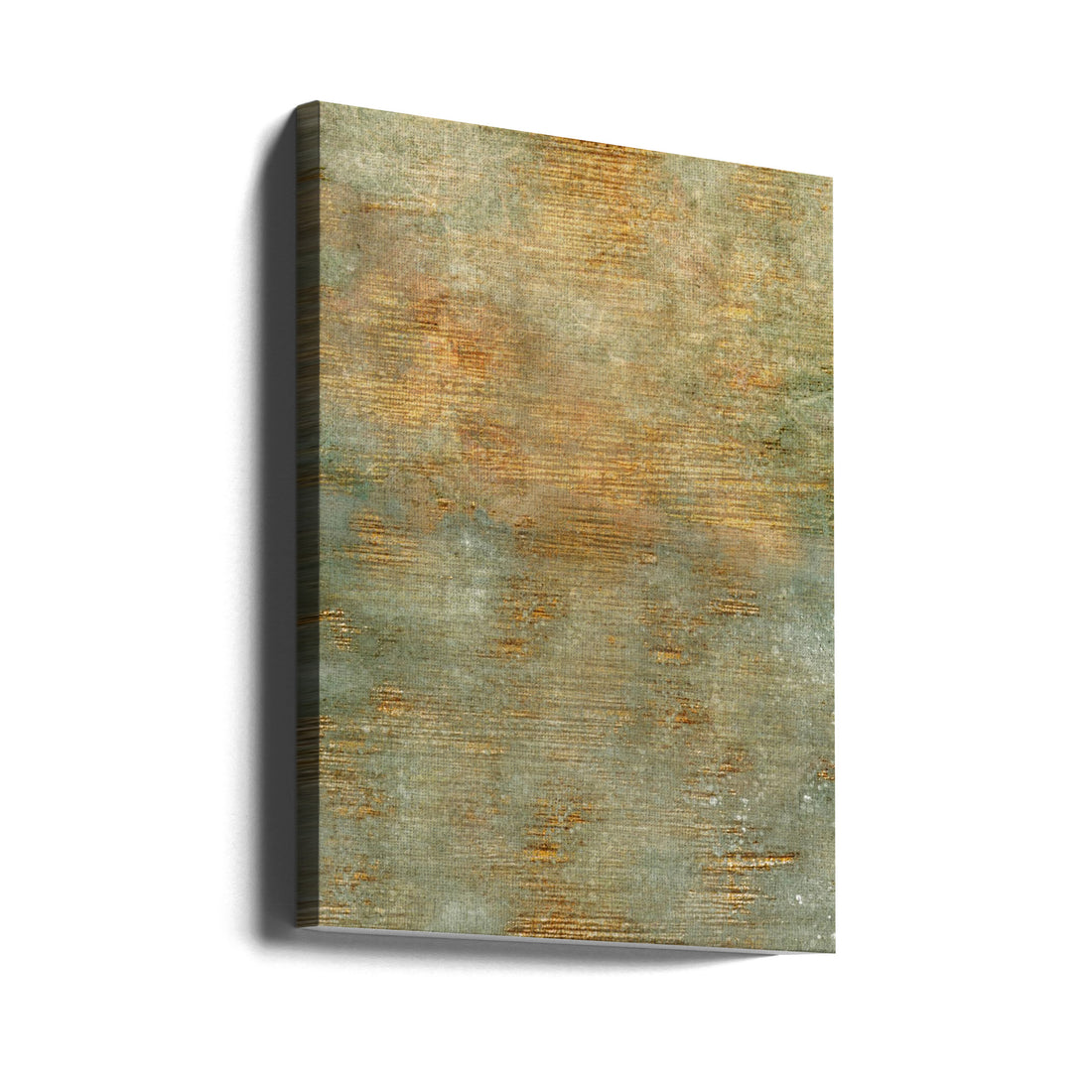 Abstract Green Gold Art by Bilge Paksoylu | Abstract Textured Pattern, Large Canvas Wall Art Print | Artsy Earth