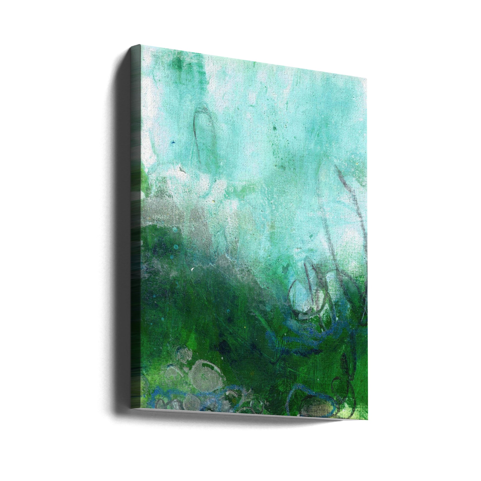 Surrender I by Deb Chaney | Abstract Green Texture, Large Canvas Wall Art Print | Artsy Earth