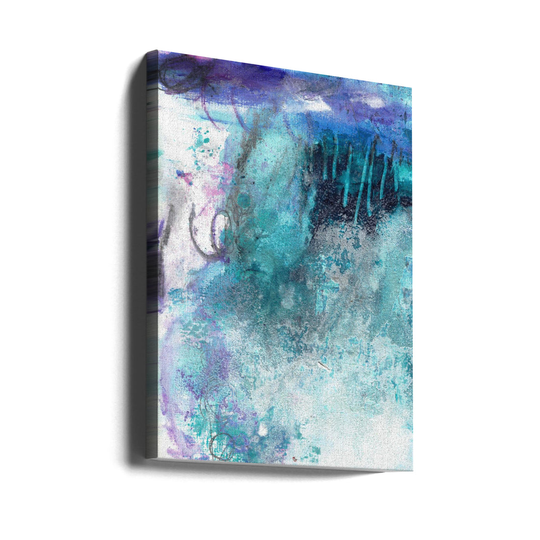 Book Cover by Deb Chaney | Abstract Painted Texture, Large Canvas Wall Art Print | Artsy Earth