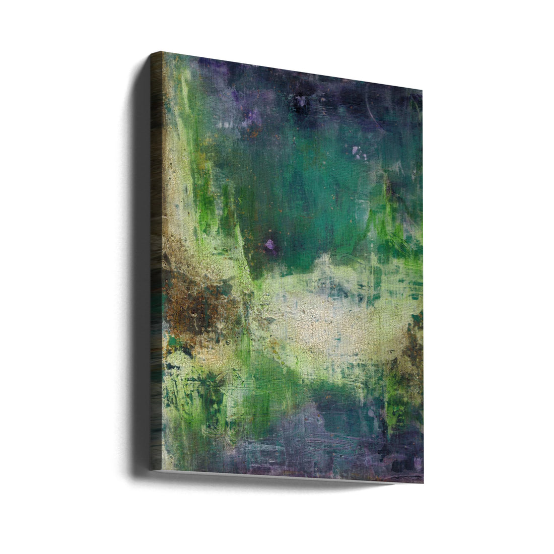 Nature Is The Way by Deb Chaney | Abstract Green Painting, Large Canvas Wall Art Print | Artsy Earth