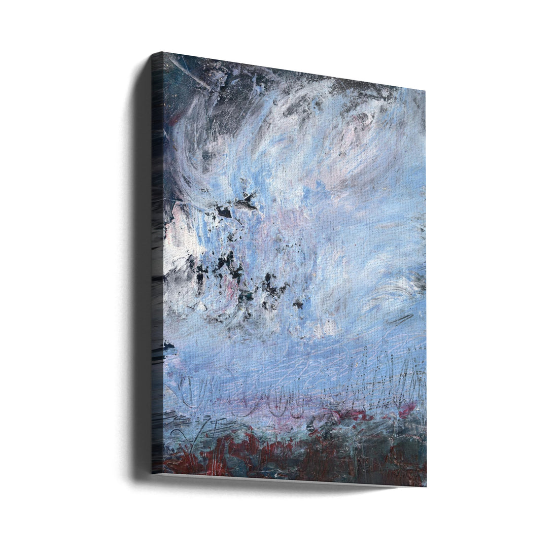 Winterstorm by Deb Chaney | Abstract Painted Texture, Large Canvas Wall Art Print | Artsy Earth