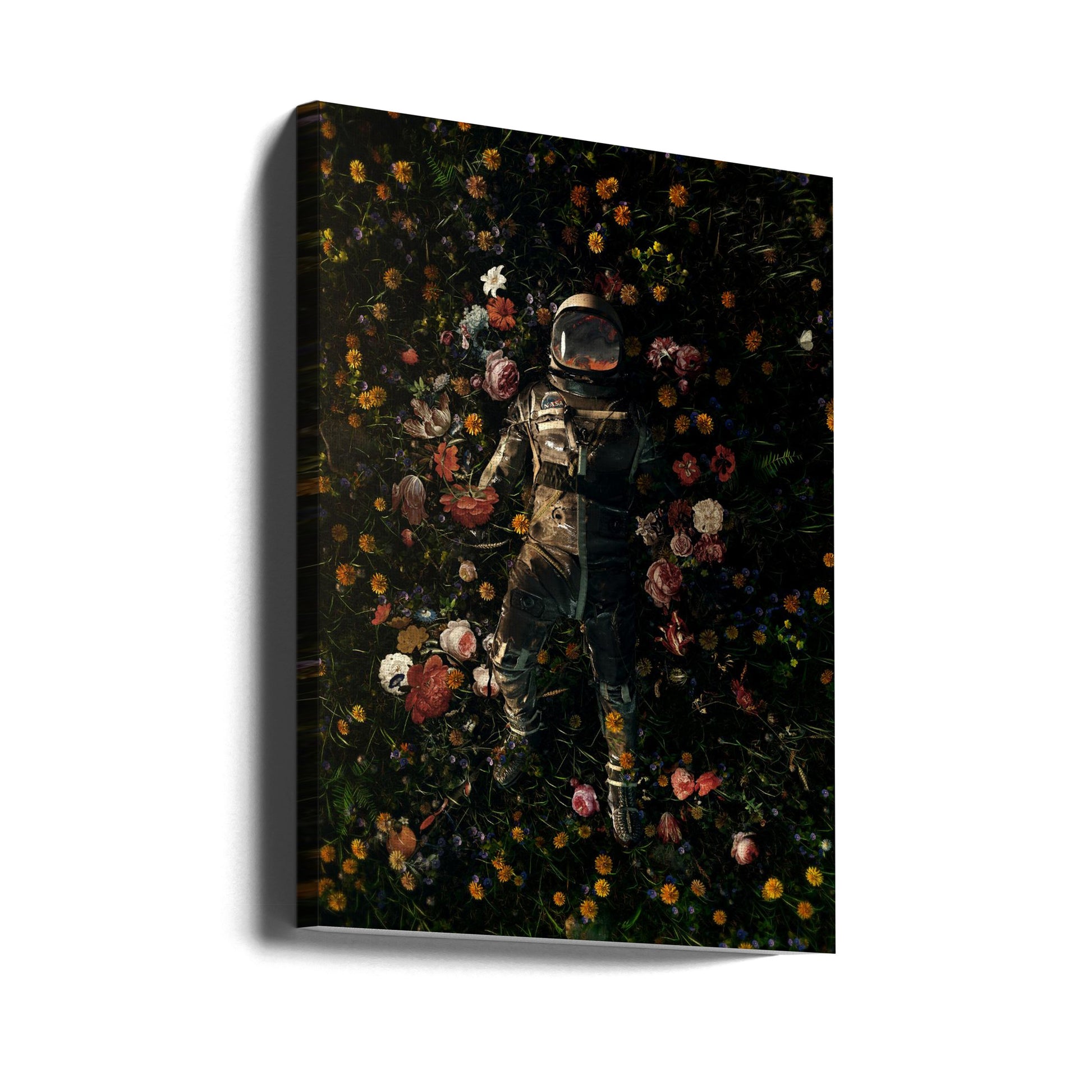 Garden Delights by Nicebleed | Space Floral Universe, Large Canvas Wall Art Print | Artsy Earth