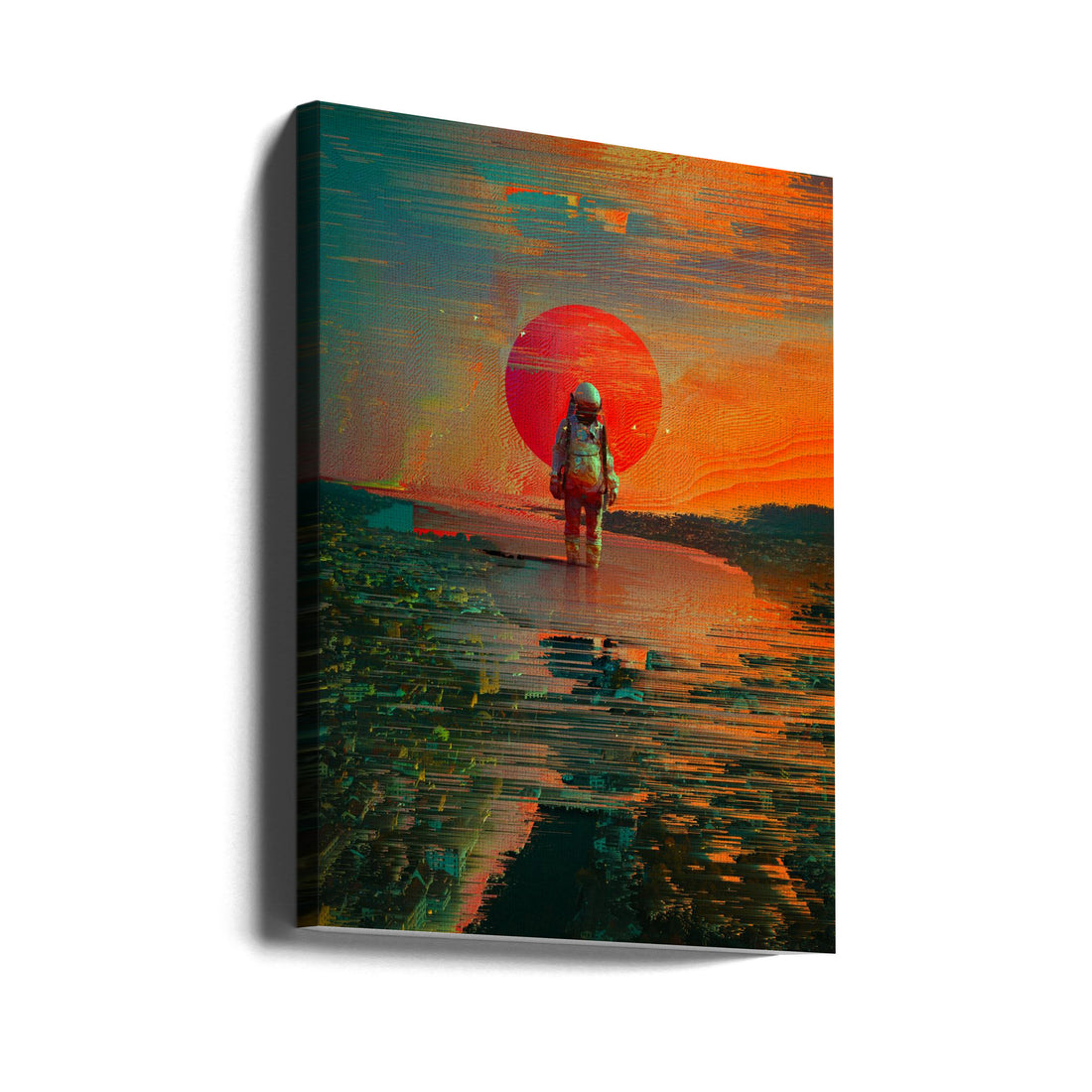 The Blast by Nicebleed | Surreal Space Astronaut, Large Canvas Wall Art Print | Artsy Earth