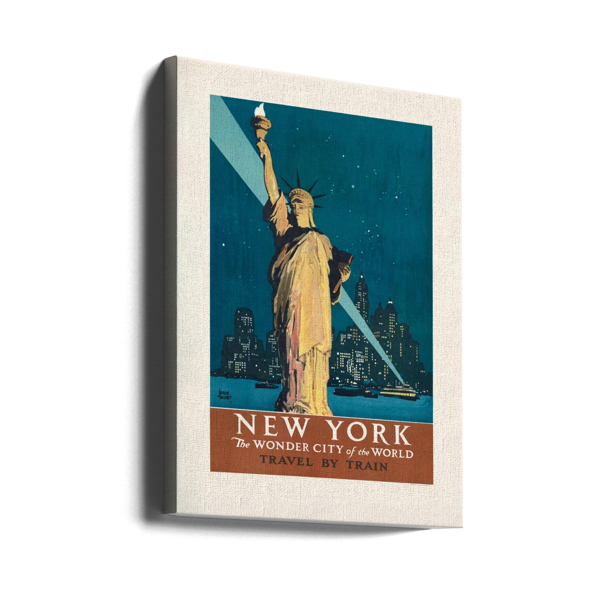 New York Wonder City by Vintage Travel Poster | Vintage Travel Poster, Large Canvas Wall Art Print | Artsy Earth