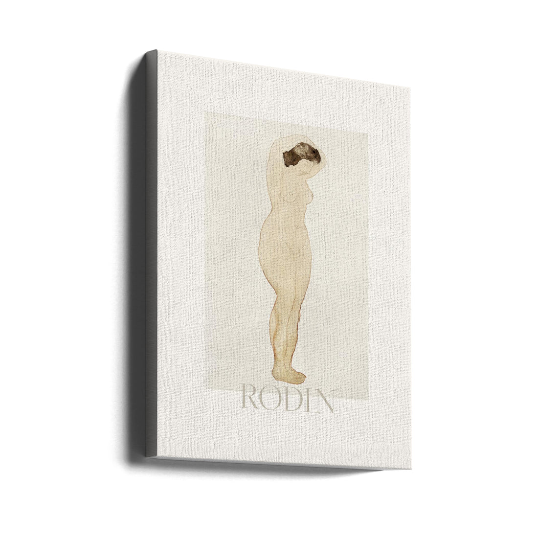 Nude Standing Figure by Auguste Rodin | Classic Art Nude, Large Canvas Wall Art Print | Artsy Earth