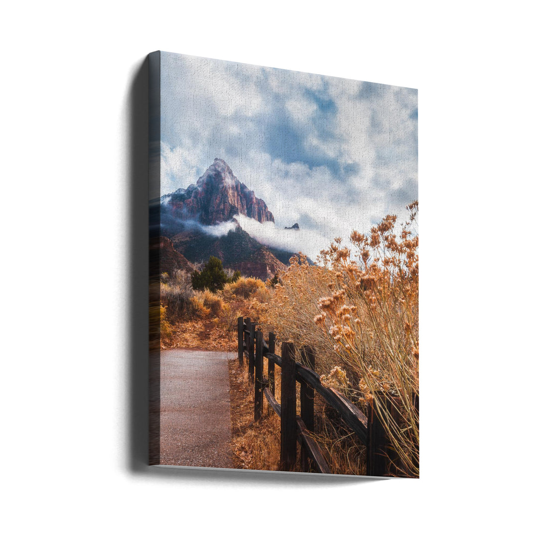 The Trail to the Rock by Syed Iqbal | Mountain Wilderness Nature, Large Canvas Wall Art Print | Artsy Earth