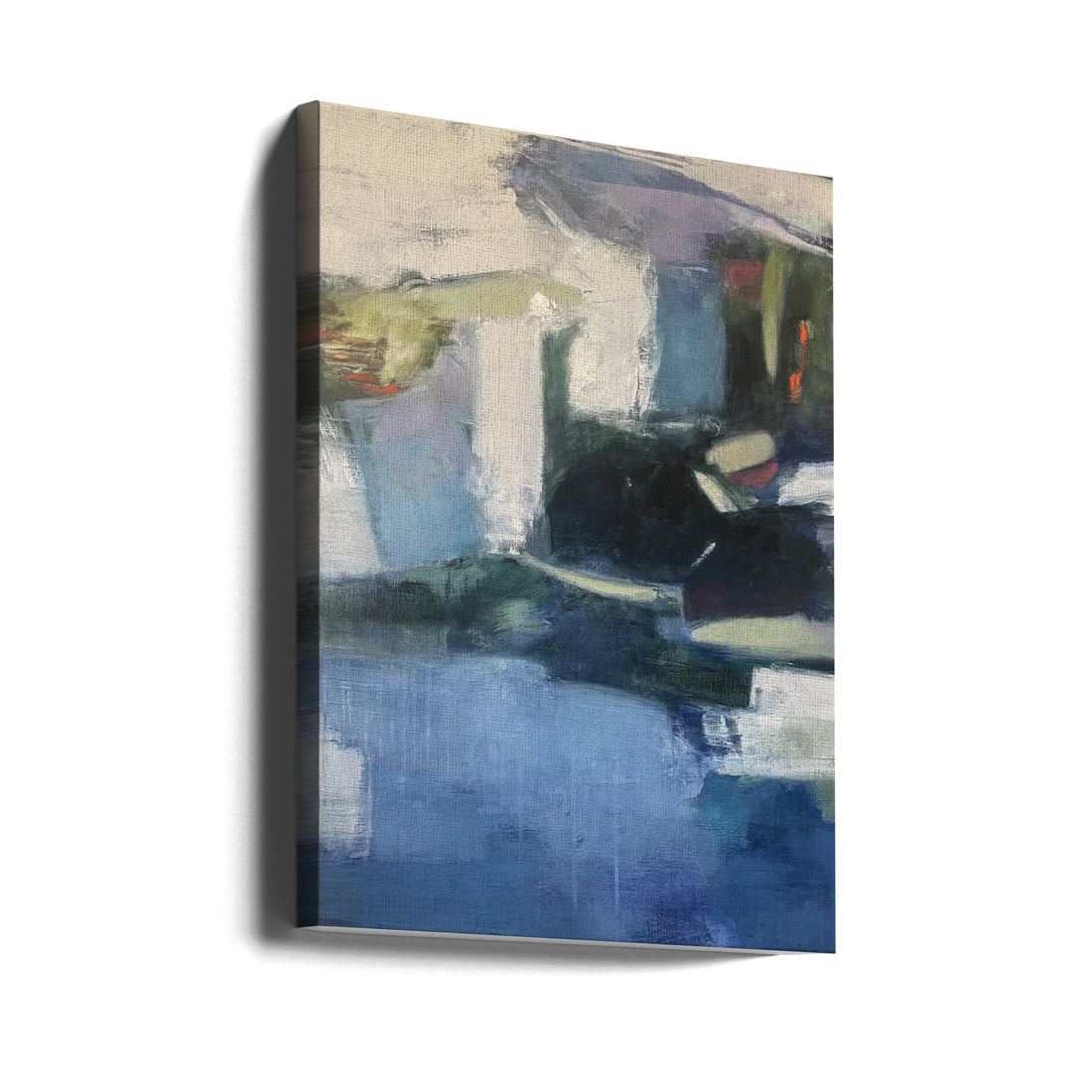 Lake House by Julia Purinton | Abstract Lake Landscape, Large Canvas Wall Art Print | Artsy Earth