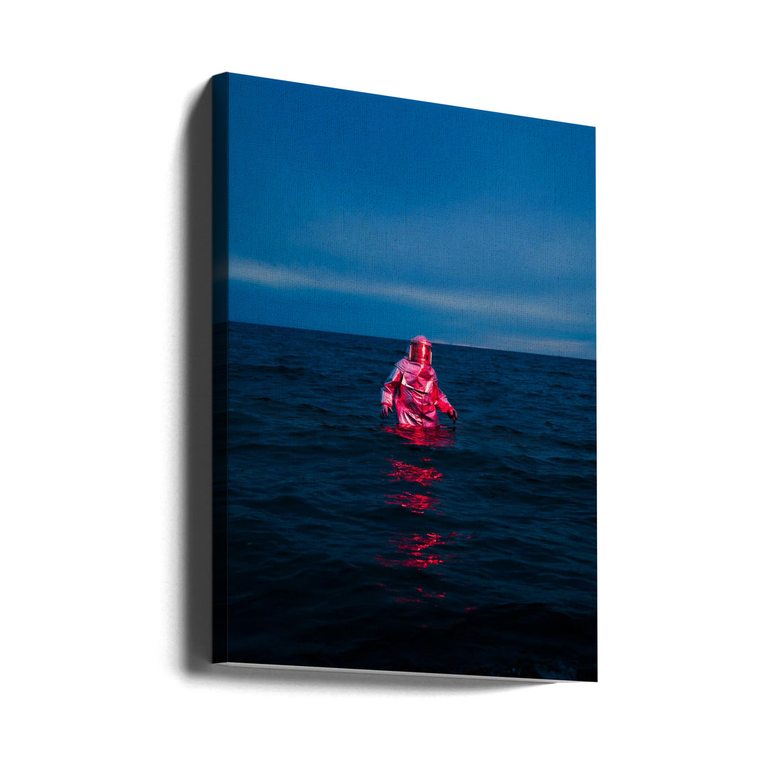 Spaceman Lost At Sea by Samantha Hearn | Surreal Ocean Astronaut, Large Canvas Wall Art Print | Artsy Earth