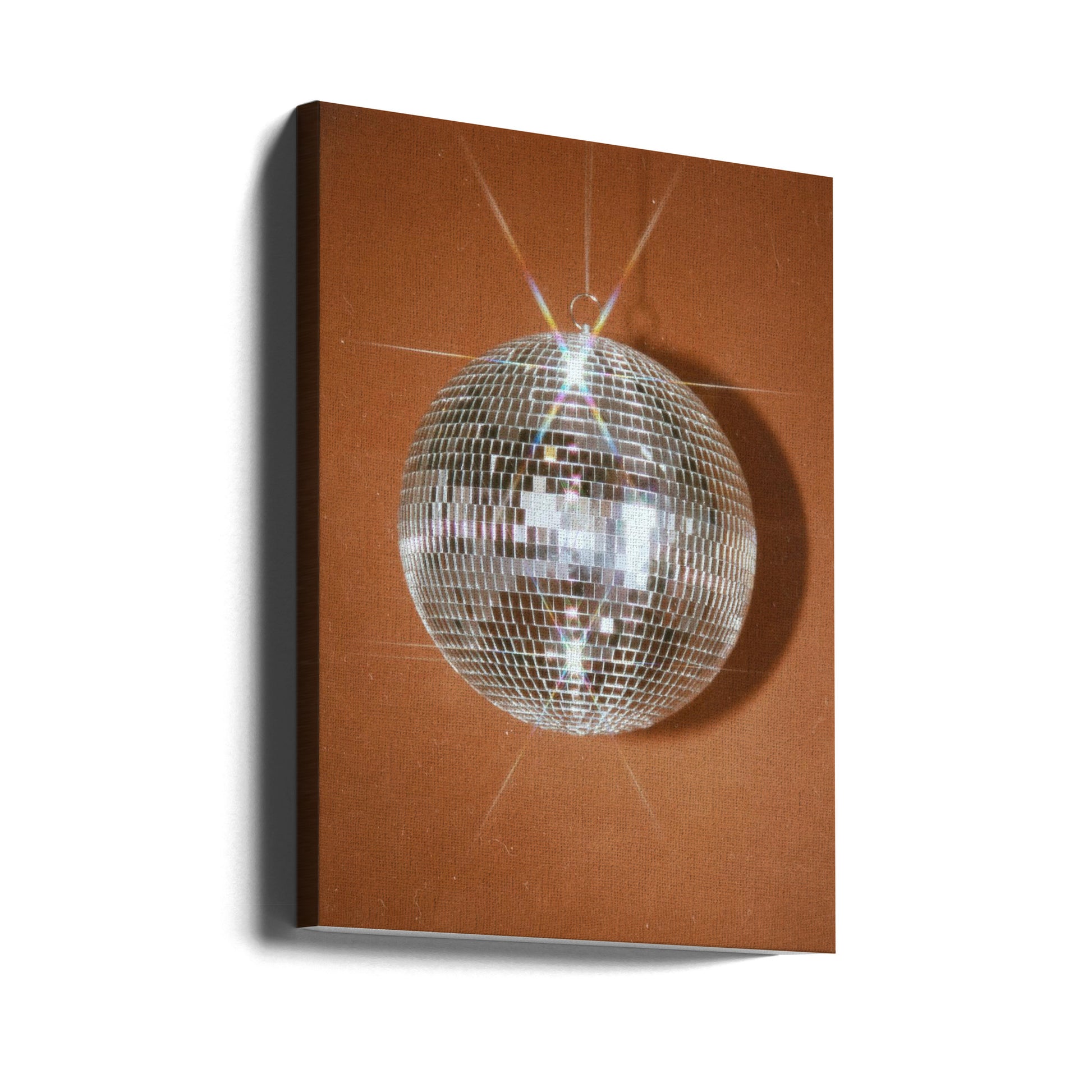 Orange Disco Ball by Samantha Hearn | Retro Disco Art, Large Canvas Wall Art Print | Artsy Earth