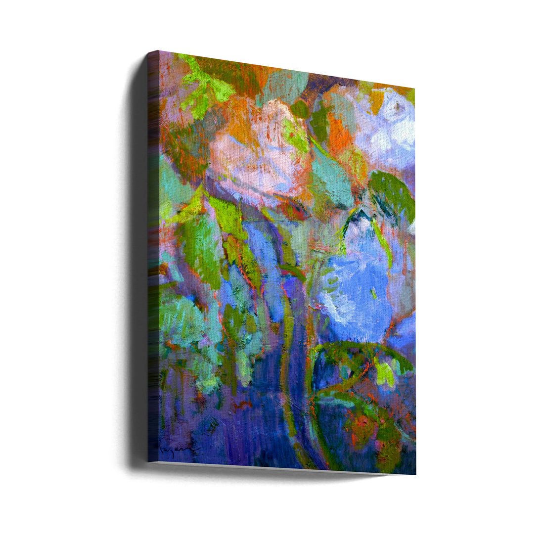 Moonflower Midnight by Dorothy Fagan | Abstract Painted Texture, Large Canvas Wall Art Print | Artsy Earth