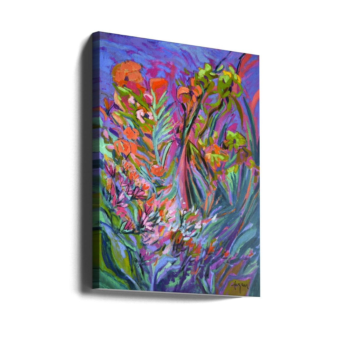 Floral Abstract Art by Dorothy Fagan | Colorful Flower Painting, Large Canvas Wall Art Print | Artsy Earth