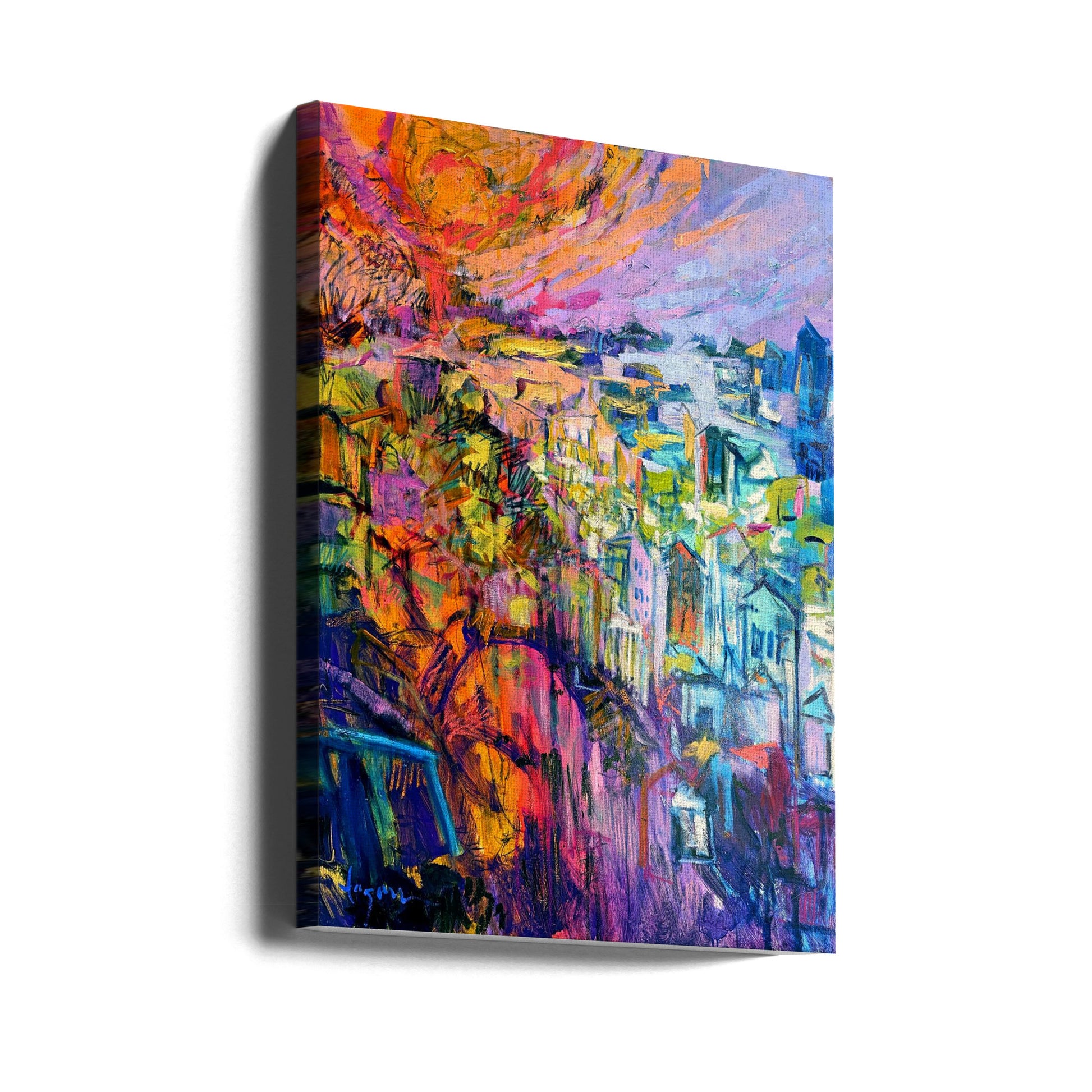 Abstract Paint Strokes by Dorothy Fagan | Colorful Abstract Texture, Large Canvas Wall Art Print | Artsy Earth