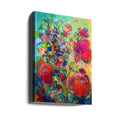 Hollyhock Dreams by Dorothy Fagan | Abstract Floral Painting, Large Canvas Wall Art Print | Artsy Earth