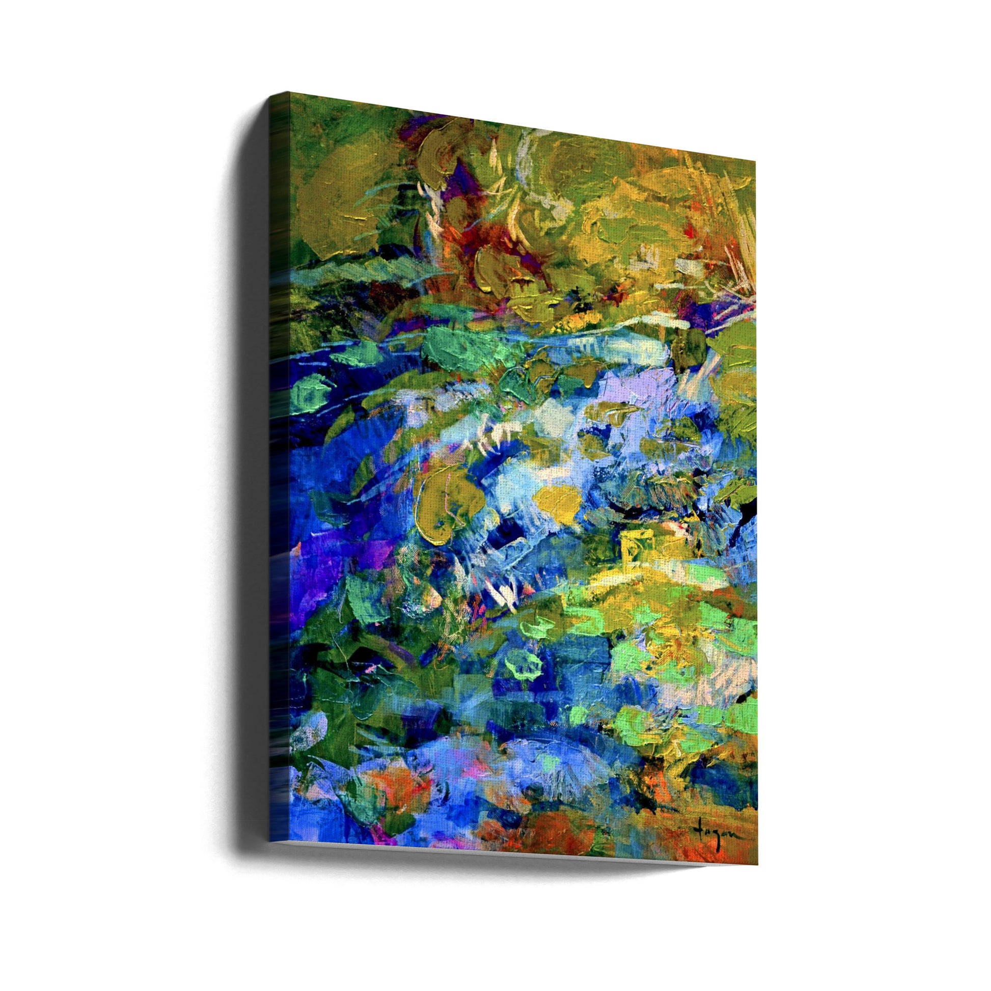 Abstract Texture Art by Dorothy Fagan | Colorful Brush Strokes, Large Canvas Wall Art Print | Artsy Earth