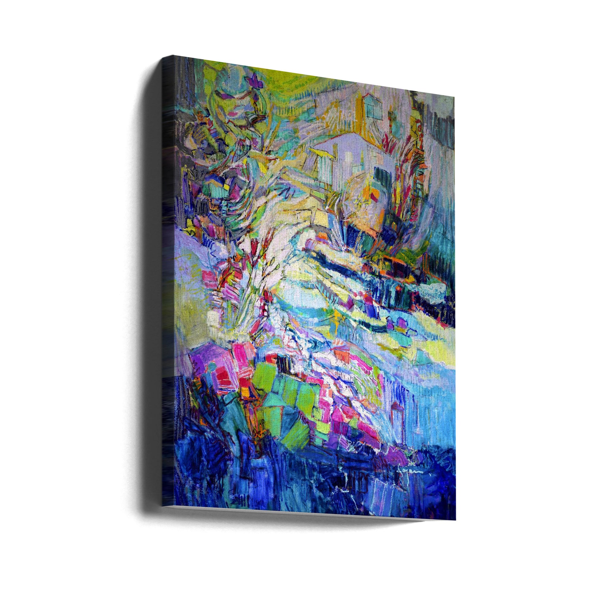 Abstract Texture Art by Dorothy Fagan | Colorful Brush Strokes, Large Canvas Wall Art Print | Artsy Earth