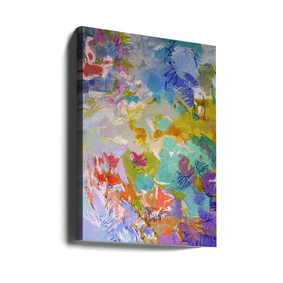 Let Me Bloom by Dorothy Fagan | Abstract Painted Texture, Large Canvas Wall Art Print | Artsy Earth